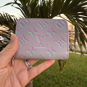 Louis Vuitton Lilac Summer Stardust Zippy Compact Wallet Limited Edition